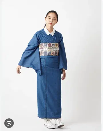 후리후 데님 기모노 L 사이즈