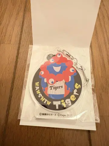 미사용 새상품 미야쿠미야쿠 한신 타이거즈 한신 아크릴 키링 만박
