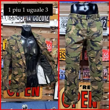 1piu1uguale3 카모플라주 셋업 맨투맨 캐주얼 수트