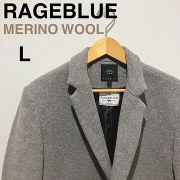 RAGEBLUE 메리노울 피코트 L