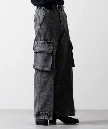 CLEL 밀리터리 플레어 카고 팬츠