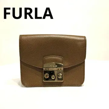 [ 새상품급 ] FURLA 메트로폴리스 체인 결품 숄더백 브라운 계열