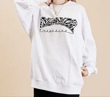 THRASHER 맨투맨 L 그레이