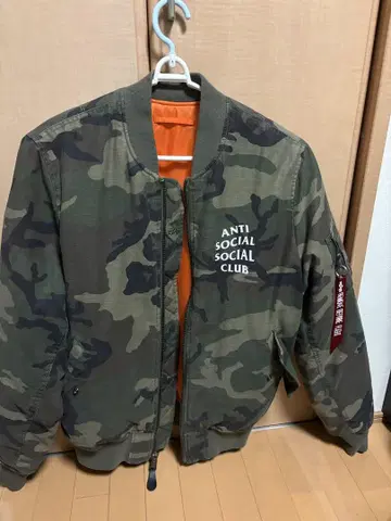 ANTI SOCIAL SOCIAL CLUB MA-1 자켓 카모플라쥬