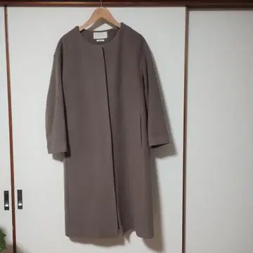 프로포션 드레싱 브라운 롱 코트