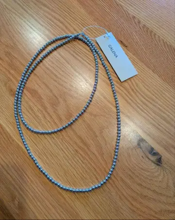 새상품 [ GALENA ] 6mm 볼 체인 목걸이 #실버