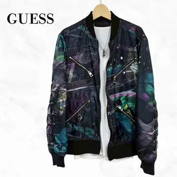 GUESS LOS ANGELES 봄버 자켓 MA-1형 블루종