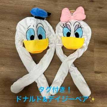 [ 미사용 ] 디즈니 쓰리코인즈 팬캡 도날드 데이지 페어