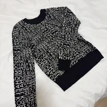 MICHAEL KORS 블랙/화이트 스웨터 XS