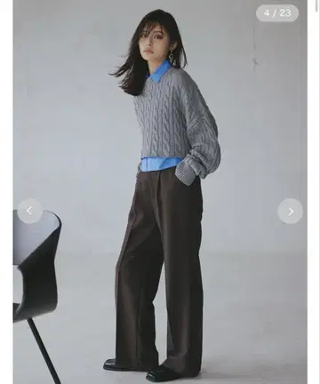 미라 오웬 원턱 스트레이트 팬츠