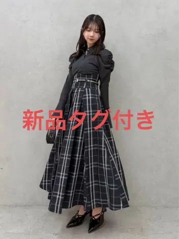 택 포함 새상품 더즈린 신상 셔츠 칼라 코르셋 턱 원피스