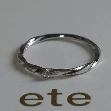 ete k10 WG 다이아몬드 트위스트 링