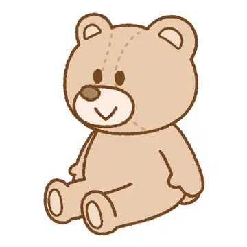 베이지색 곰 모양 봉제 인형
