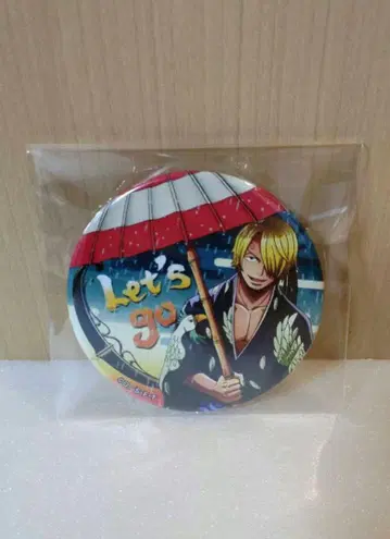ONEPIECE 원피스  캔뱃지 SANJI 상디 Let's go