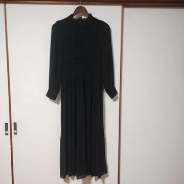 프레이 아이디 블랙 롱 원피스