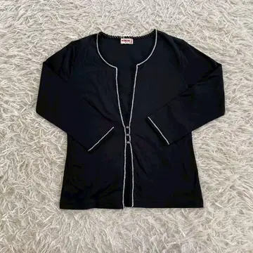 [ 택 포함 ] 새상품급 맥레거 가디건 코튼 100% 블랙 여성용