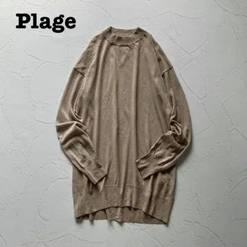 새상품급 plage 플라주 WO/RY 풀오버 시어 니트 울