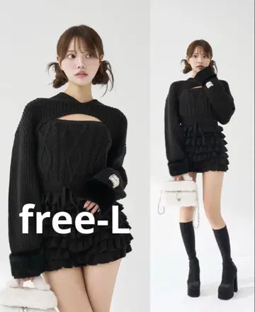 Darich 프릴 니트 콤비네존