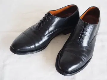 Alden 907 블랙 스트레이트 팁 드레스 슈즈