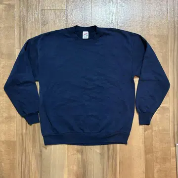 90s JERZEES 무지 맨투맨 네이비