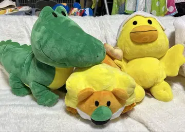 타베코 동물 악어 사자 병아리 봉제 인형 묶음 판매