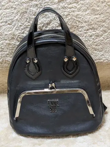 안나수이 가마구치 백팩 백 ANNA SUI 메탈리카 블랙