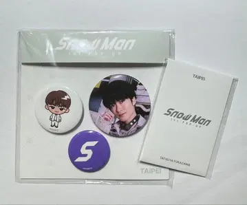 SnowMan Pop-up 타이베이 포토 카드 C, 캔뱃지 후카사와
