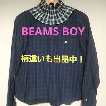 BEAMS BOY 옷깃 프릴 긴팔 셔츠