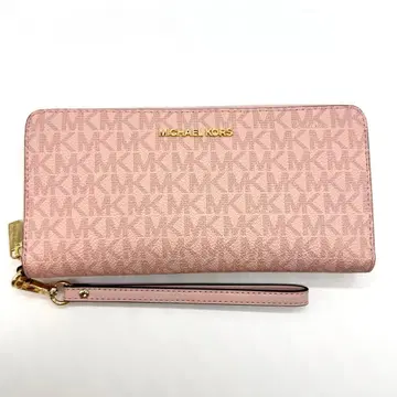 새상품 마이클코어스 라운드 지퍼 롱 지갑 여성용