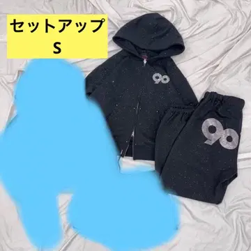 9090 girl 90 로고 글리터 상하의 셋업