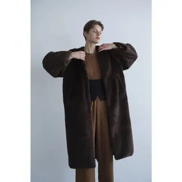 CLANE/클라네/MIX FUR COCOON COAT
