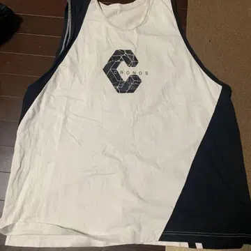 CRONOS 탱크탑 화이트 블랙 46/XXXL