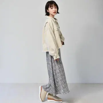 RETRO GIRL 컬러 트윌 G 재킷