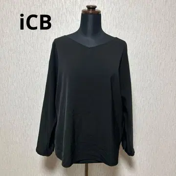iCB 아이씨비 블라우스 워셔블 블랙 사이즈 42