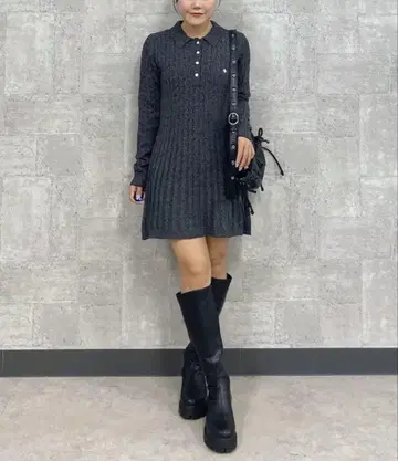 POLO BCSxHeather 케이블 원피스 새상품 미사용