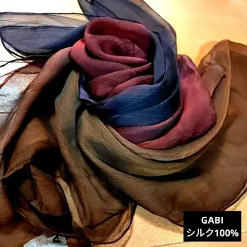GABI 쉬폰 스톨 그라데이션 실크 100%