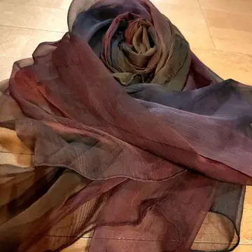 GABI 쉬폰 스톨 그라데이션 실크 100%