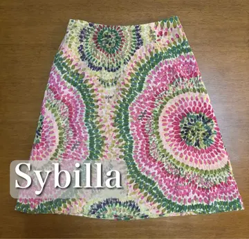 Sybilla 플레어 스커트 무릎 기장