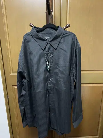 Louis Charlone 블랙 긴팔 셔츠 스트라이프 5L 새상품