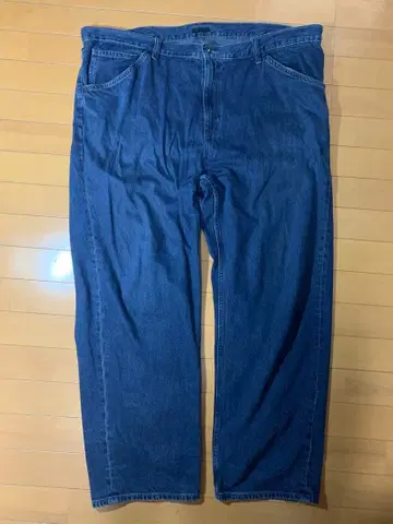 와이드 핏 청바지 유니클로 w44 블루