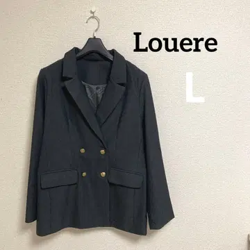 [ 미사용 ] Louere 골드 버튼 자켓 L 차콜