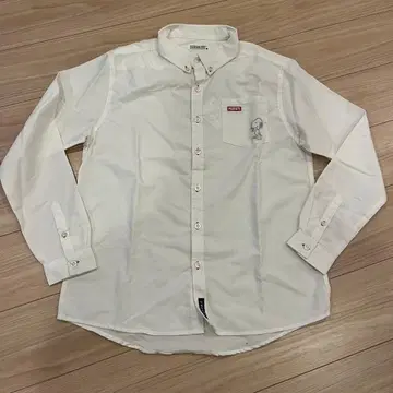 새상품! 택 포함! PEANUTS 스누피 자수 화이트 셔츠 M