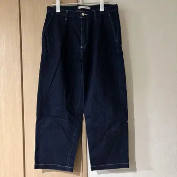 UNITED ARROWS 다크 블루 데님 와이드 팬츠