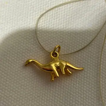 American apparel 아메리칸 어패럴 공룡 참 목걸이 금