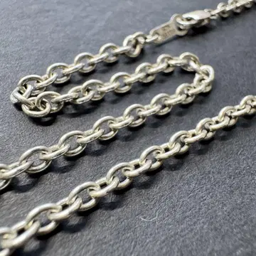 [ 50cm silver925 ] 빈티지 팥 체인 목걸이