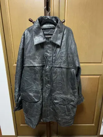 WILSONS 다크 그레이 가죽 자켓 XL 소가죽