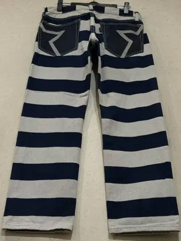 반손 VANSON 수감자 프리즈너 보더 데님 팬츠 다크 네이비 x 그레이