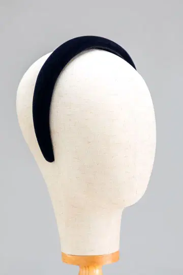 블랙 벨벳 머리띠