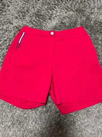 가격 인하 Tommy Hilfiger 여성용 골프 팬츠 빨간색