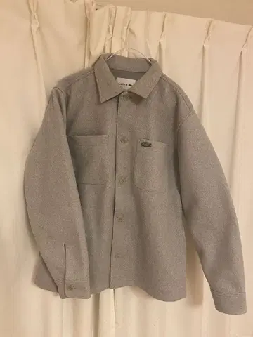 LACOSTE 그레이 셔츠 자켓